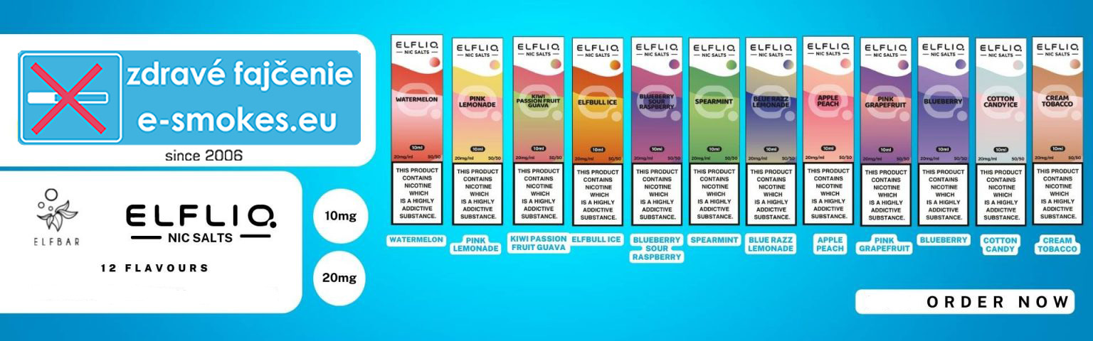 Liquid ELFLIQ Nic SALT v ponuke zdrave fajcenie