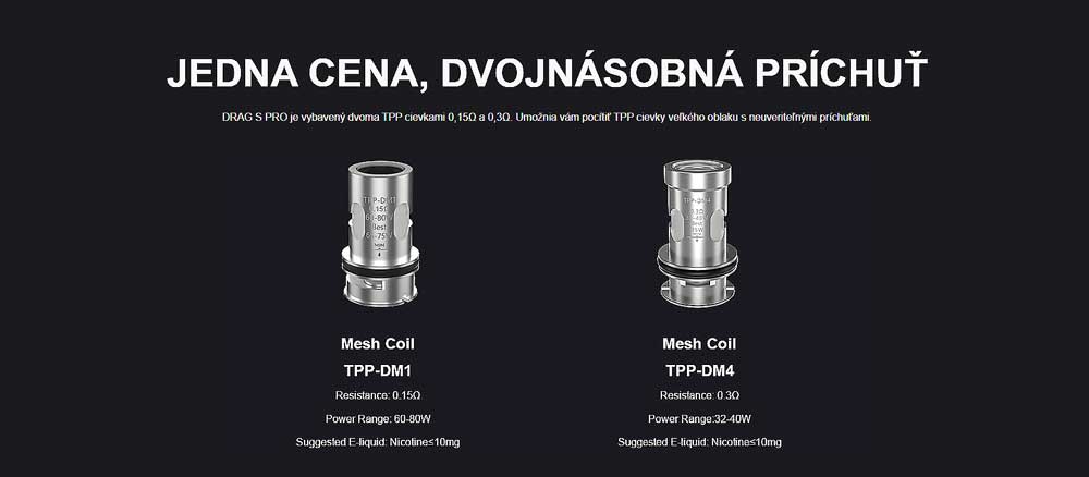VOOPOO žeraviaca hlava TPP-DM1 - 0,15 ohm
