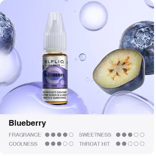 Liquid ELFLIQ Nic SALT Blueberry Sour Raspberry 10ml - 20mg