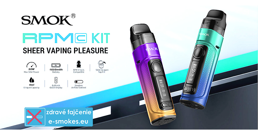 Smoktech RPM C 50W grip Full Kit 1650mAh Purple Orange