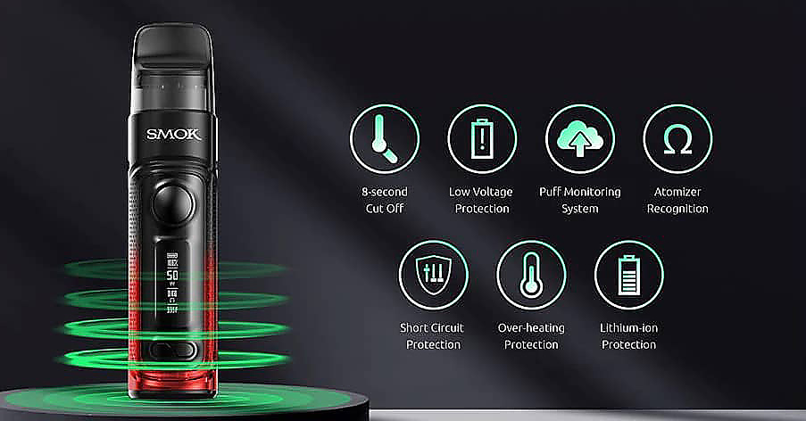 Smoktech RPM C 50W grip Full Kit 1650mAh Transparent Black