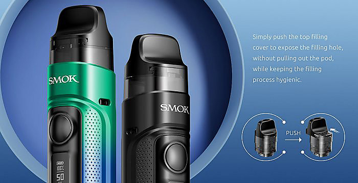 Smoktech RPM C 50W grip Full Kit 1650mAh Transparent Red