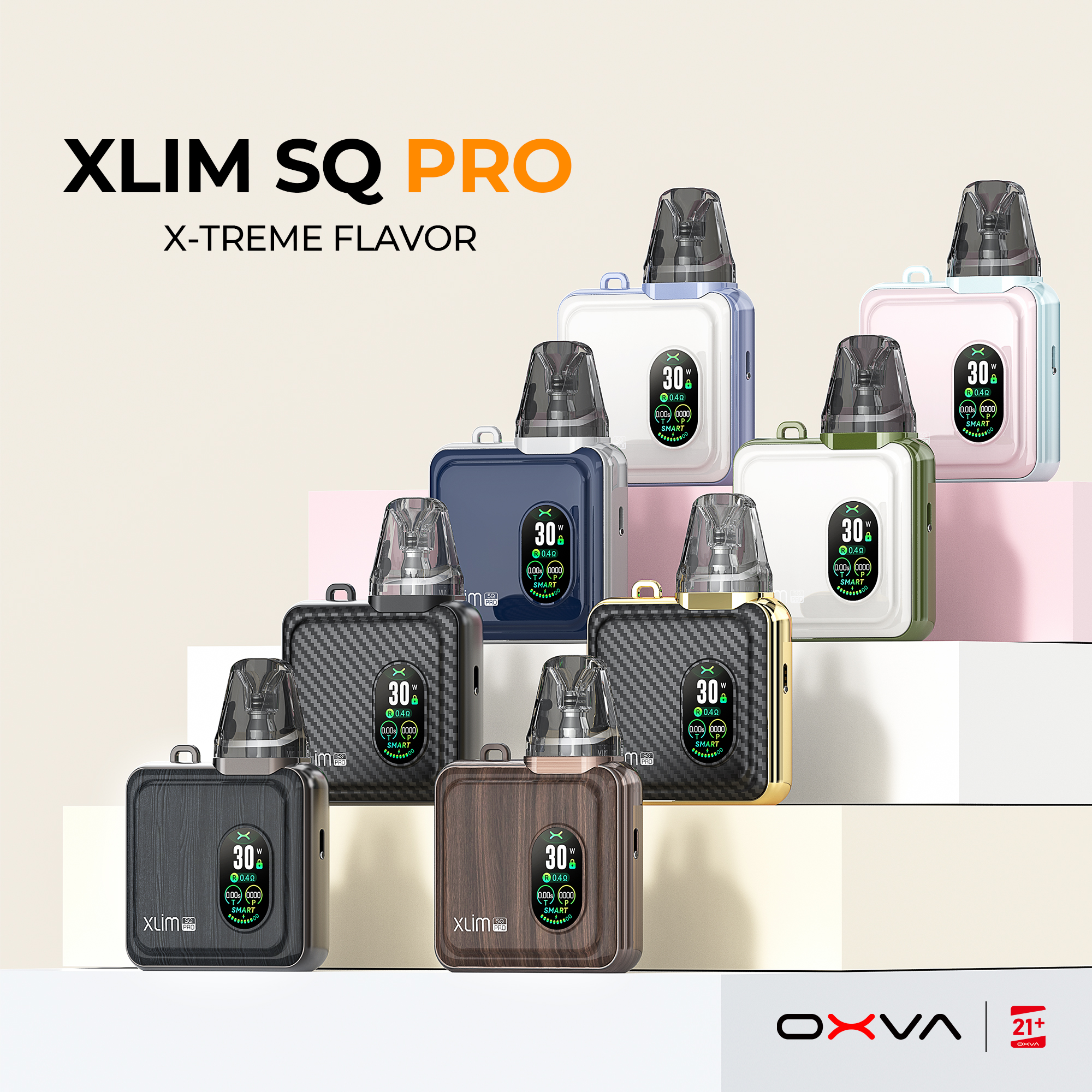OXVA Xlim SQ Pro 1200mAh Bronze Wood 1ks 