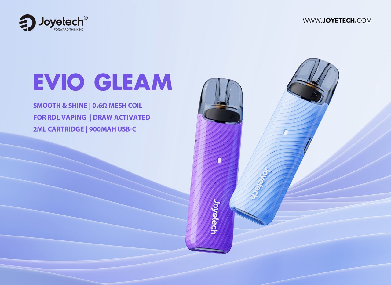 Joyetech EVIO Gleam Pod elektronická cigareta 900mAh Dark Grey 1ks
