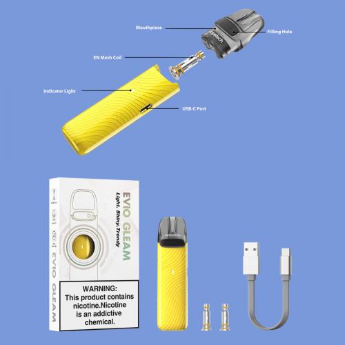Joyetech EVIO Gleam Pod elektronická cigareta 900mAh Dark Grey 1ks