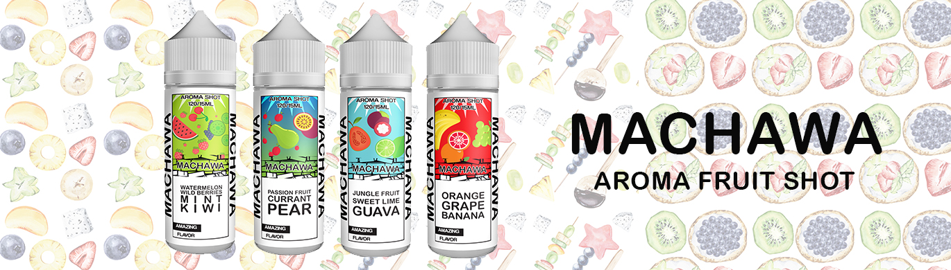 MACHAWA aróma Shake & Vape Watermelon, Wild Berries, Kiwi a Mint 15ml