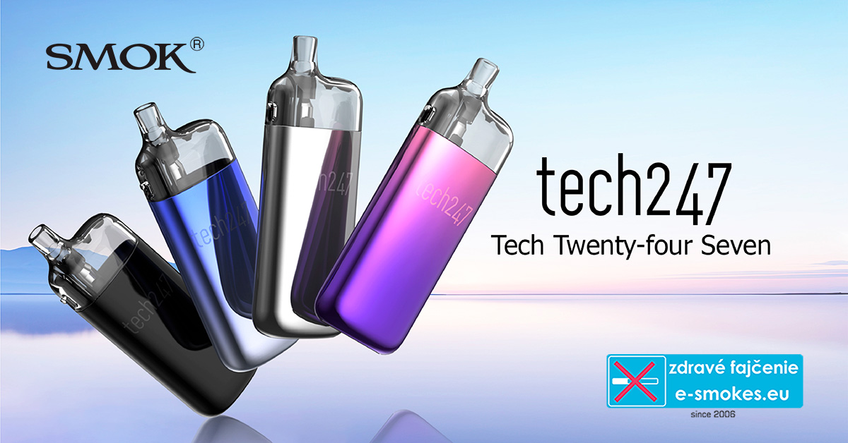 Smoktech Tech247 Pod 1800mAh Red Black