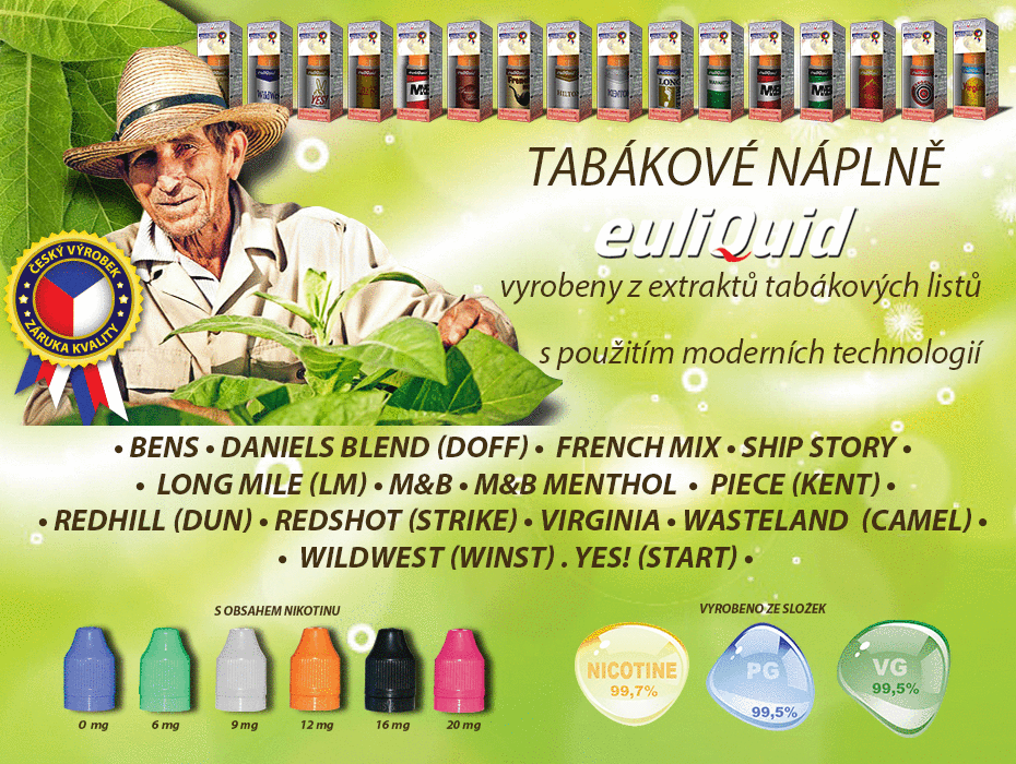 EULIQUID príchuť BENS Tabák 10ml 
