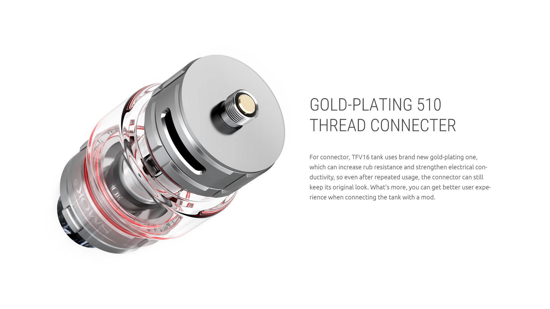 Smoktech TFV16 Tank clearomizér 9,0ml - 7 color