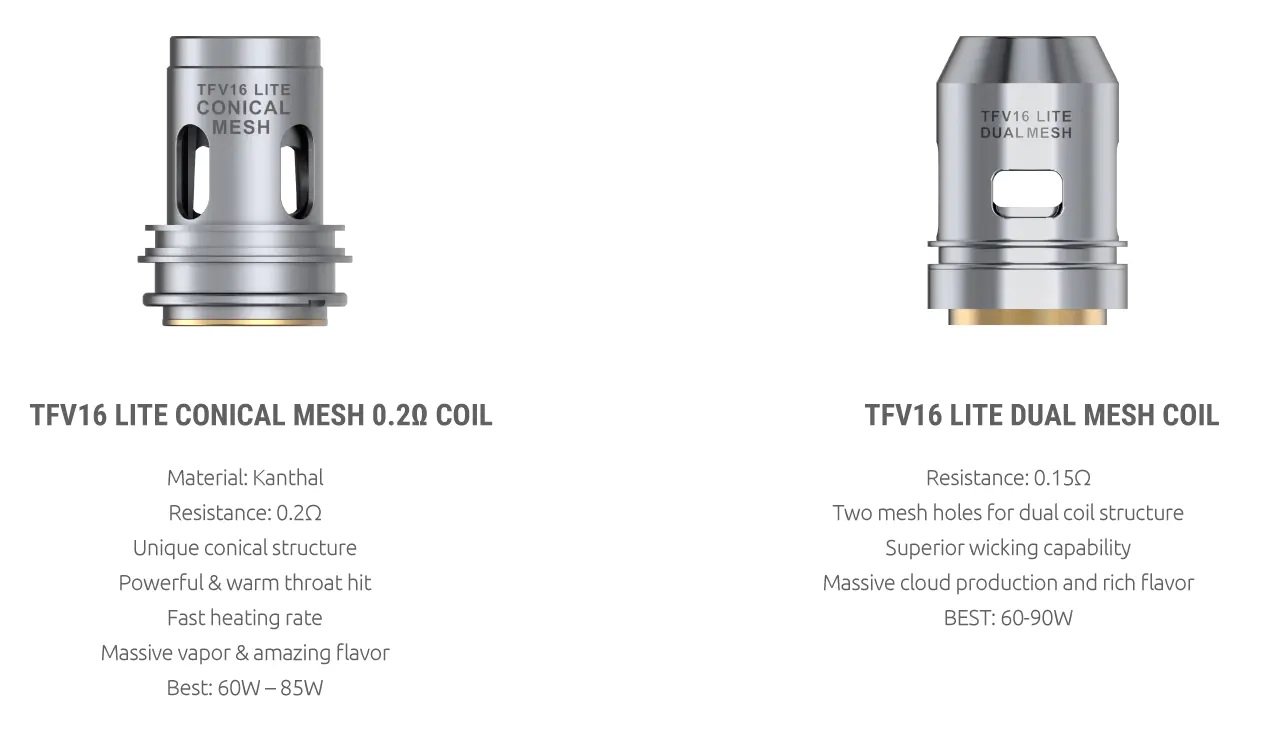 Smoktech žeraviaca hlava TFV16 Lite Dual Mesh - 0,15ohm 