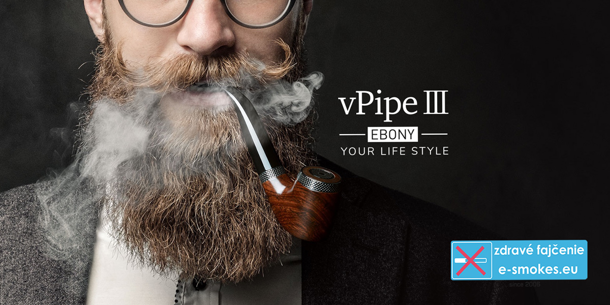 VapeOnly vPipe III 1300mAh - Ebony