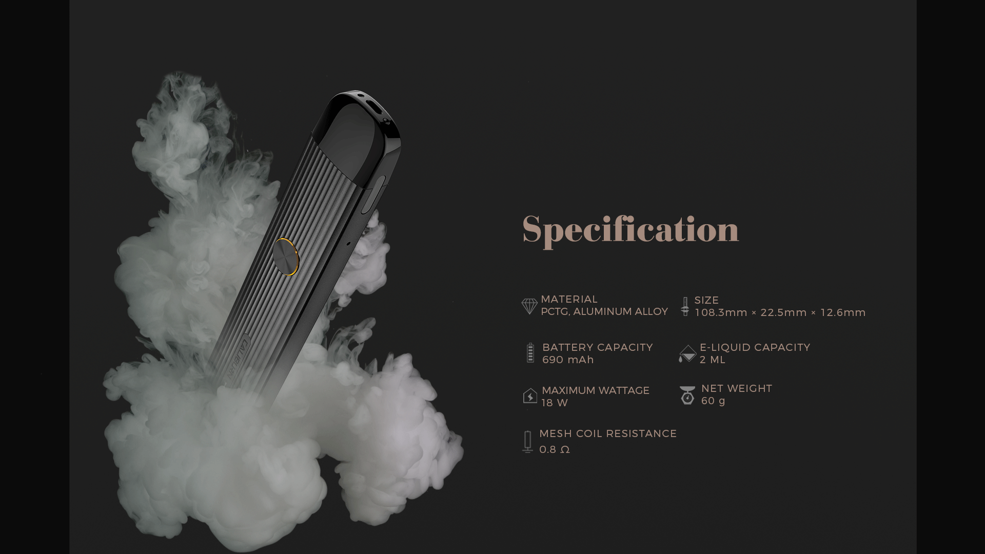 Uwell žeraviaca hlava Caliburn G - 1,0 ohm