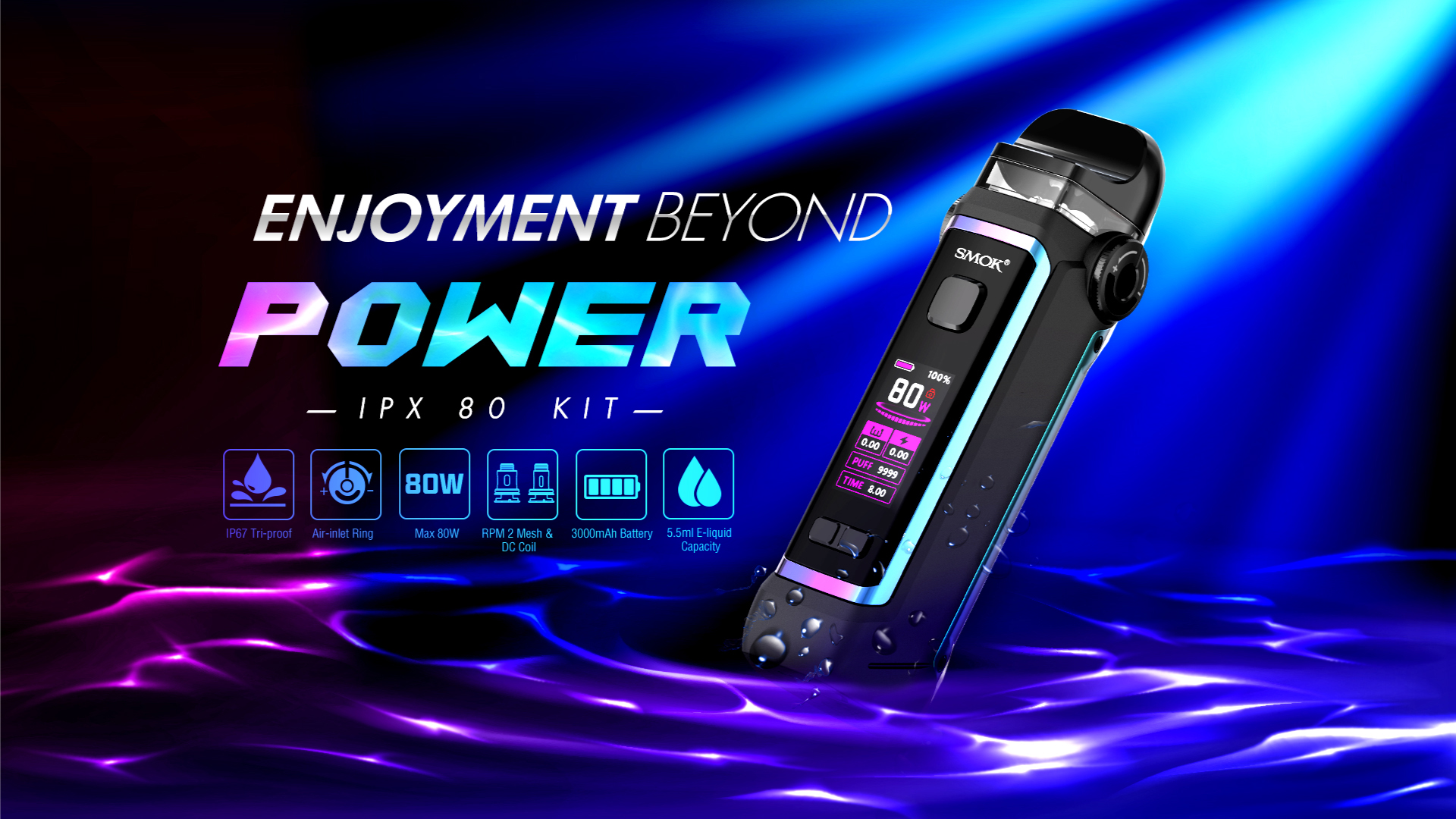 Smoktech Full Kit IPX 80 - Blue