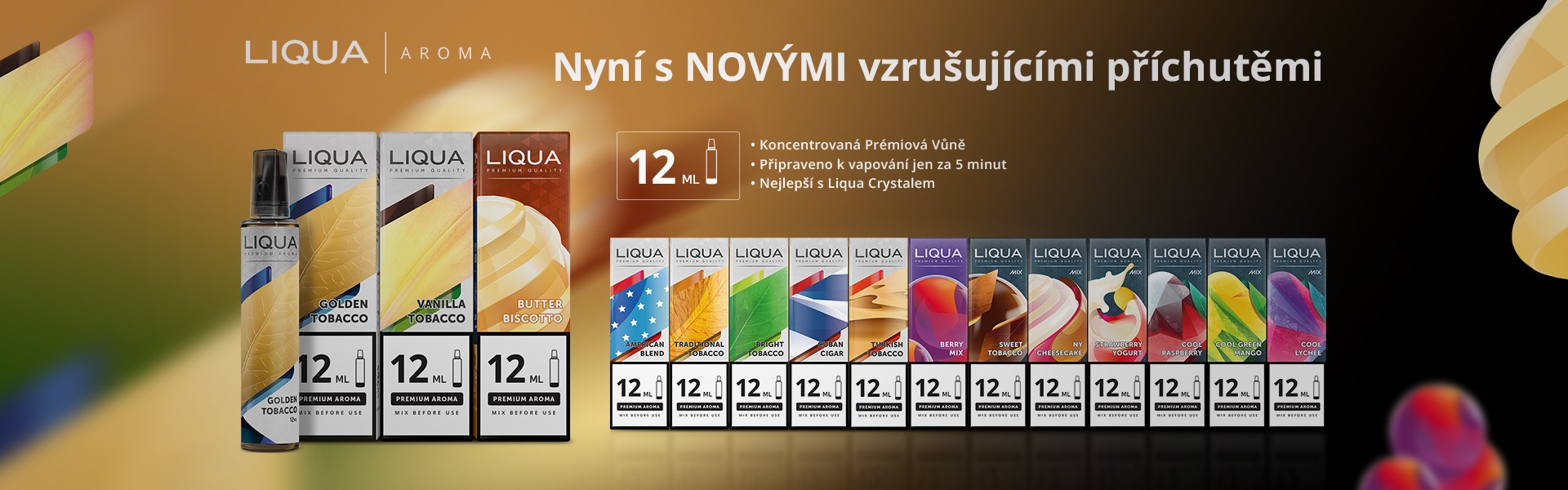 Ritchy Liqua Mix&Go 12ml Golden Tobacco