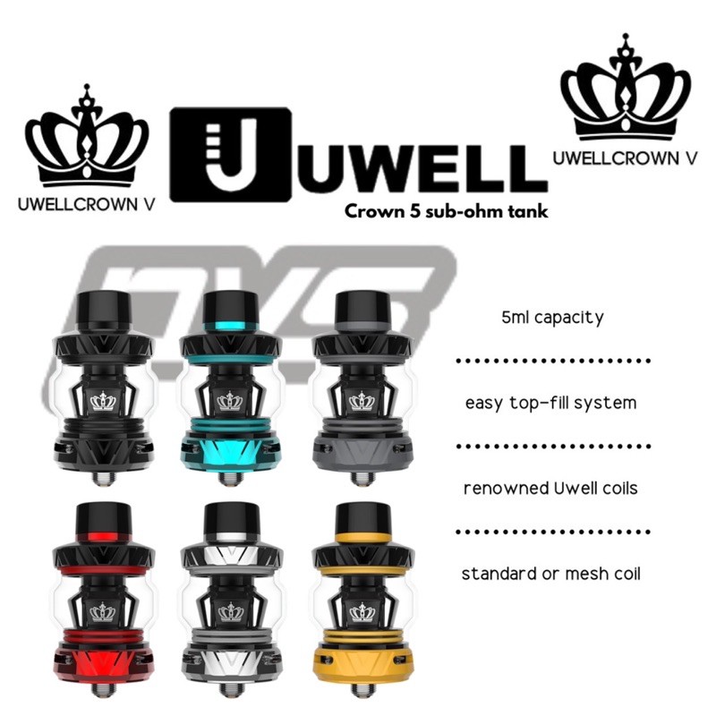 Uwell Crown 5 UN2-2 Mesh - 0,3 ohm