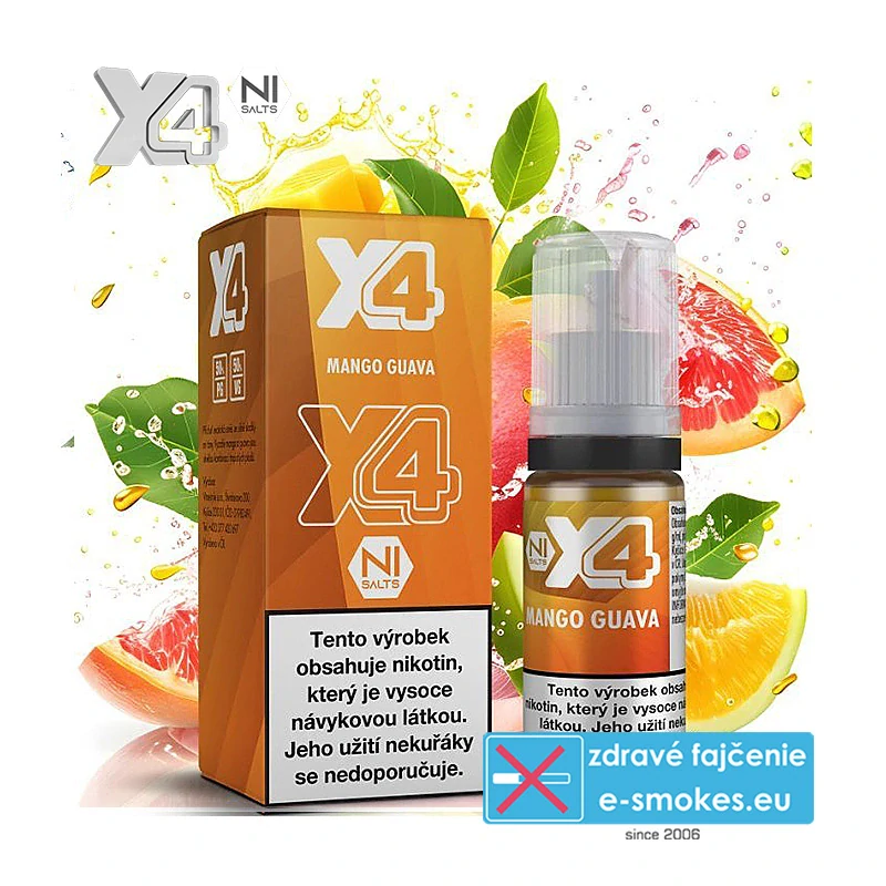 e-liquid X4 Bar Juice Mango Guava 10ml 10mg