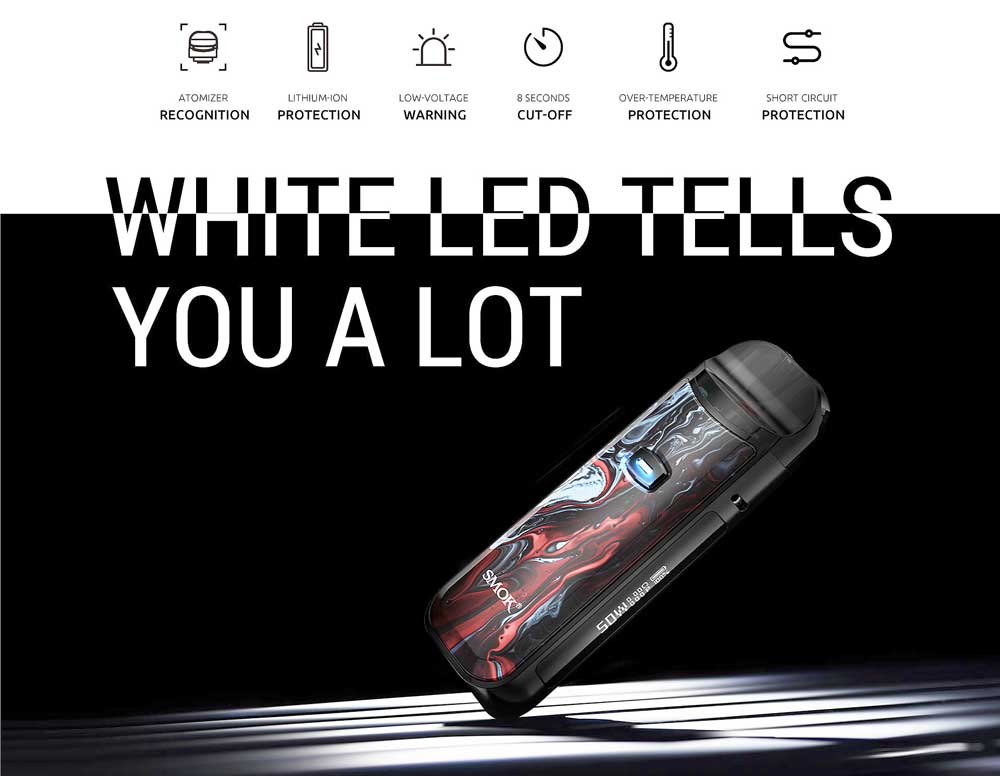 Smoktech NORD 50W 1 x 1800mAh - Black Carbon Fiber