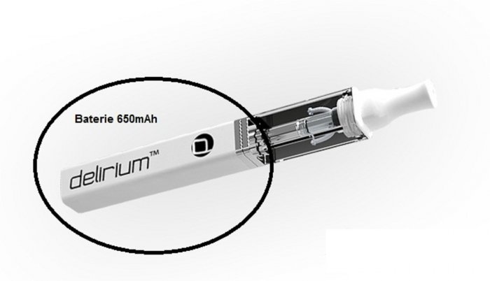 Delirium batéria 650 mAh - biela