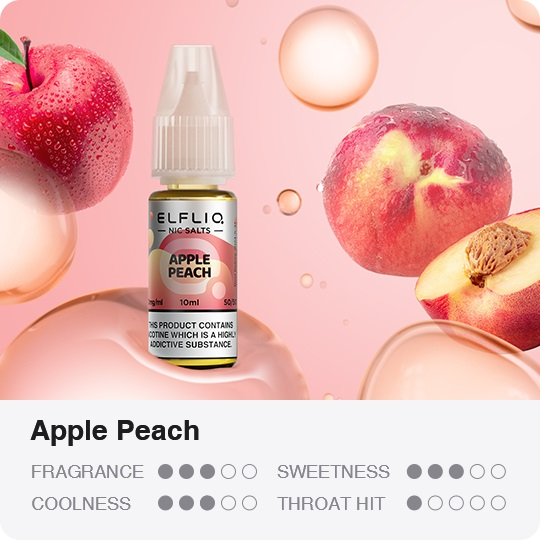 Liquid ELFLIQ Nic SALT Apple Peach 10ml - 10mg 