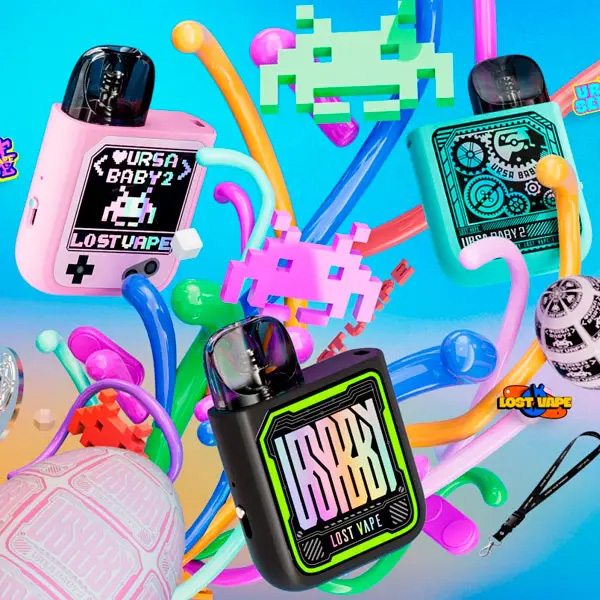 Lost Vape Ursa Baby 2 Pod elektronická cigareta 900mAh Joy Black x Pixel Role