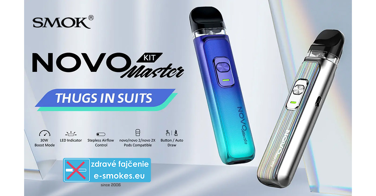 Smoktech NOVO MASTER 1000mAh Black Carbon Fiber 1ks