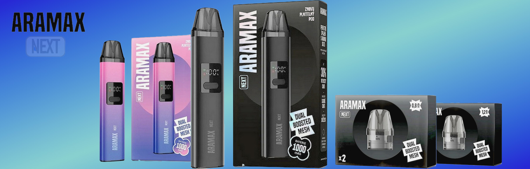 ARAMAX NEXT 1000mAh Black 1ks
