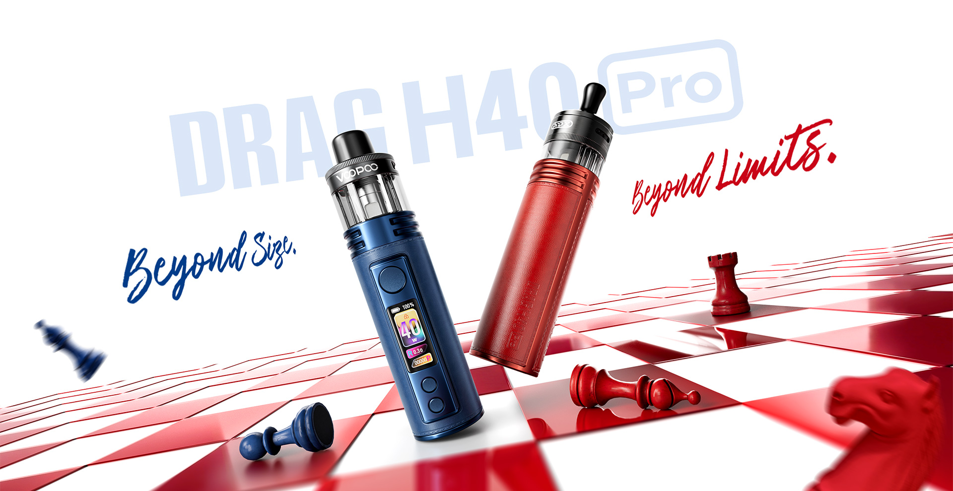 VOOPOO DRAG H40 Pro POD MOD 2450mAh Gray Metal