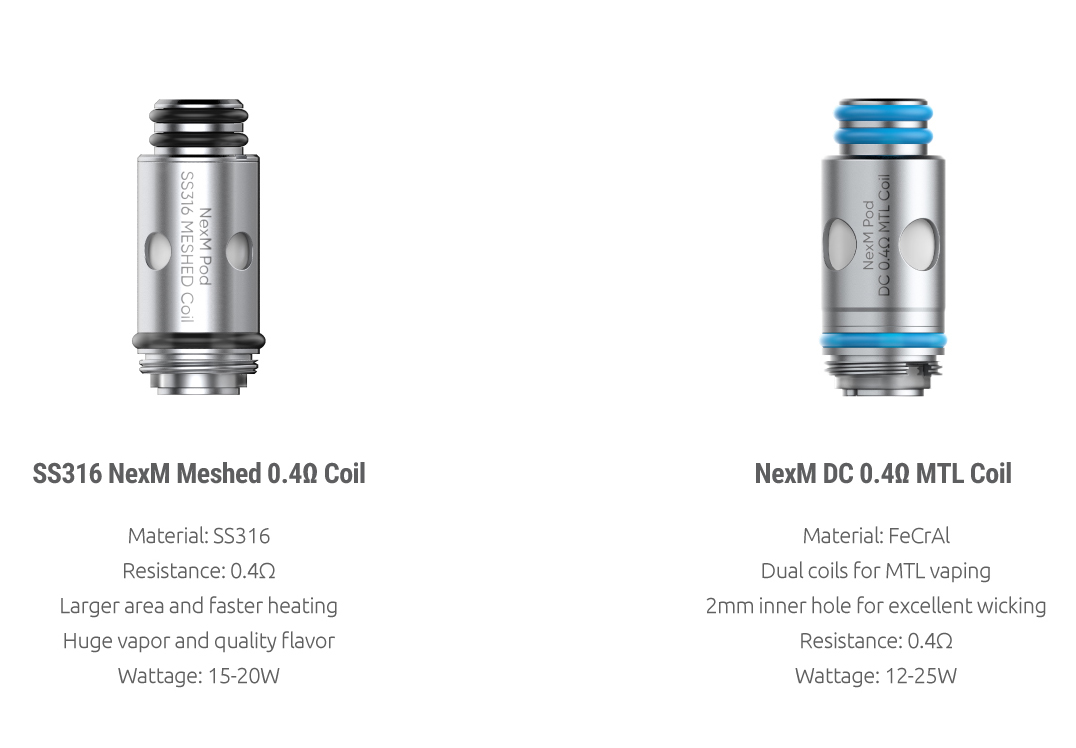 SmokTech žeraviaca hlava nexM Mesh SS316 0,4ohm
