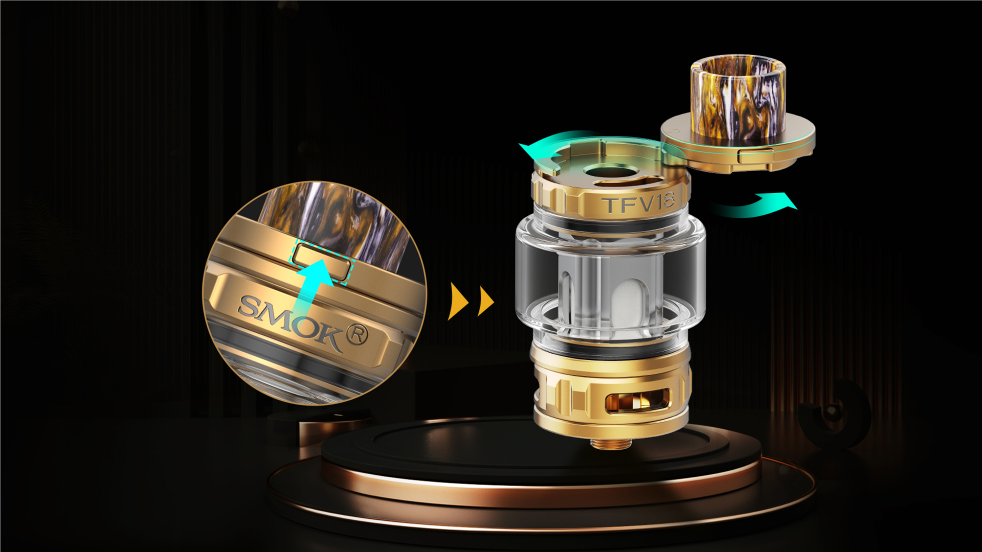 Smoktech žeraviaca hlava TFV18 Dual Meshed - 0,15ohm 
