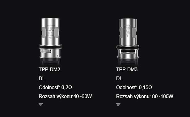 VOOPOO žeraviaca hlava TPP-DM4 - 0,3 ohm