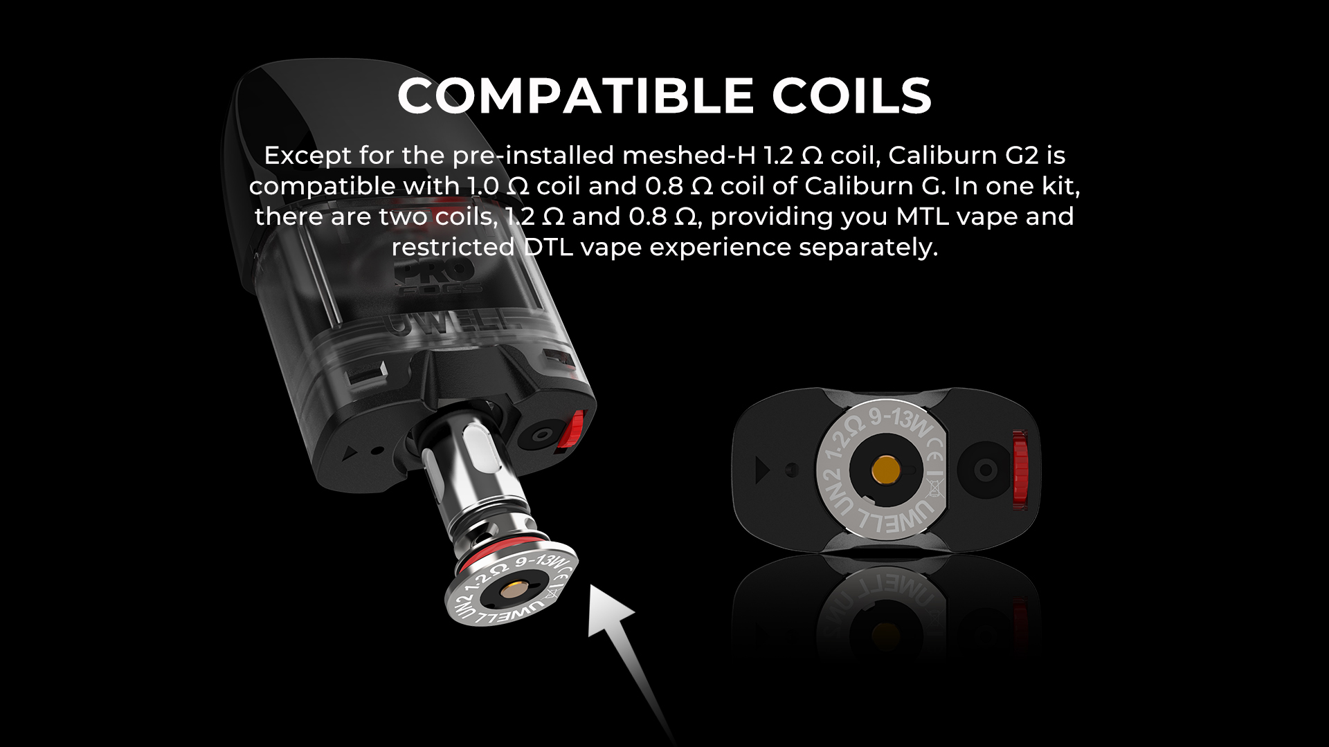 Uwell žeraviaca hlava Caliburn G2 UN2- 1,2 ohm