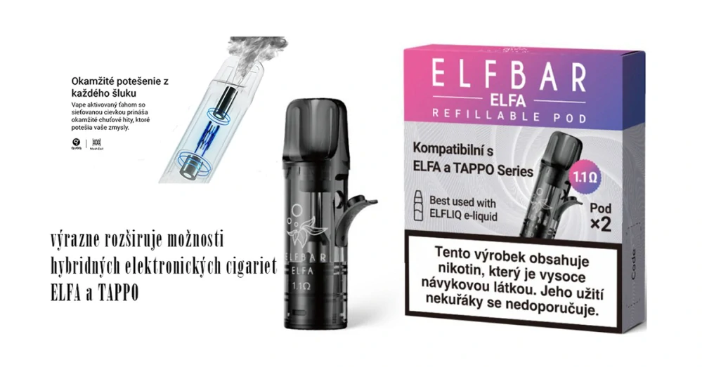 Elf Bar ELFA Pods prázdna cartridge 2Pack 