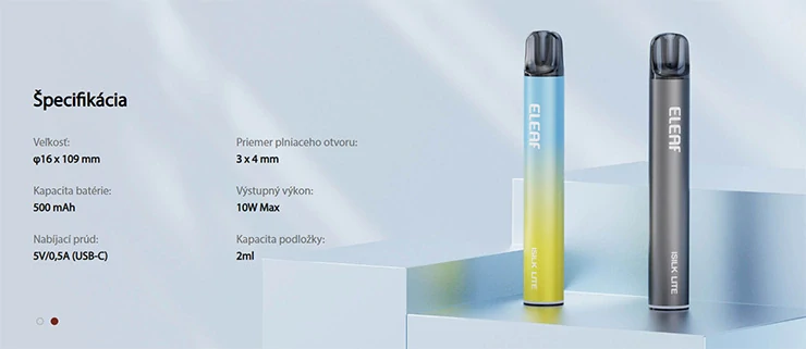 Eleaf ISILK LITE e-cigarette 500mAh Blue-Yellow gradient