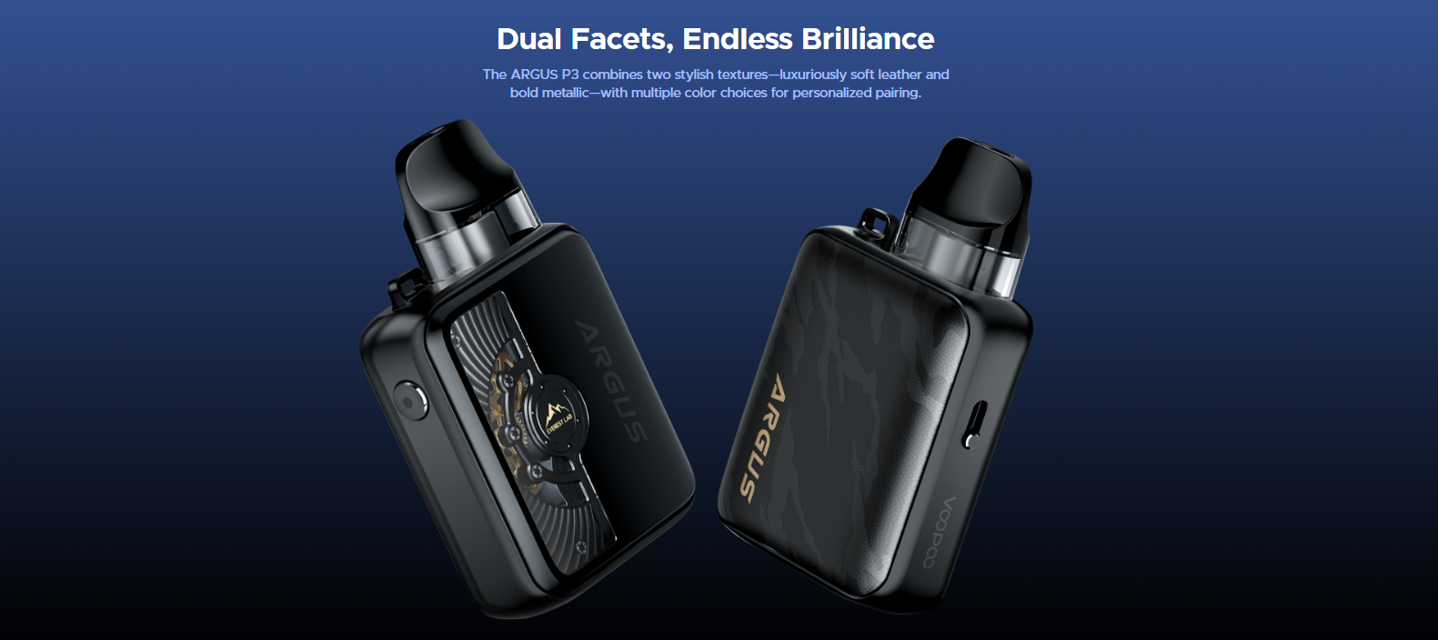 VOOPOO ARGUS P3 Pod Kit 1500mAh Blue Leather