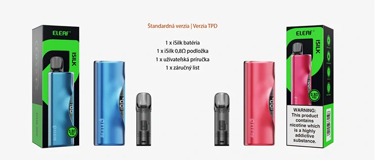 Eleaf ISILK cartridge 0,8 ohm 2ml 4pack