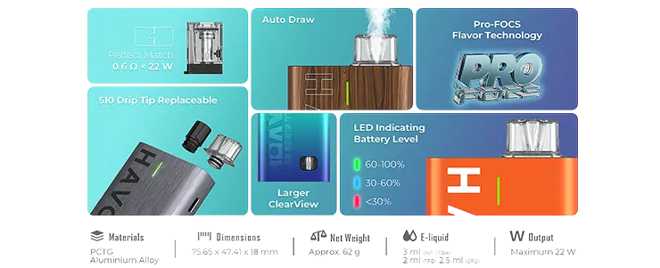 Uwell Havok R cartridge 0,6 ohm 3ml