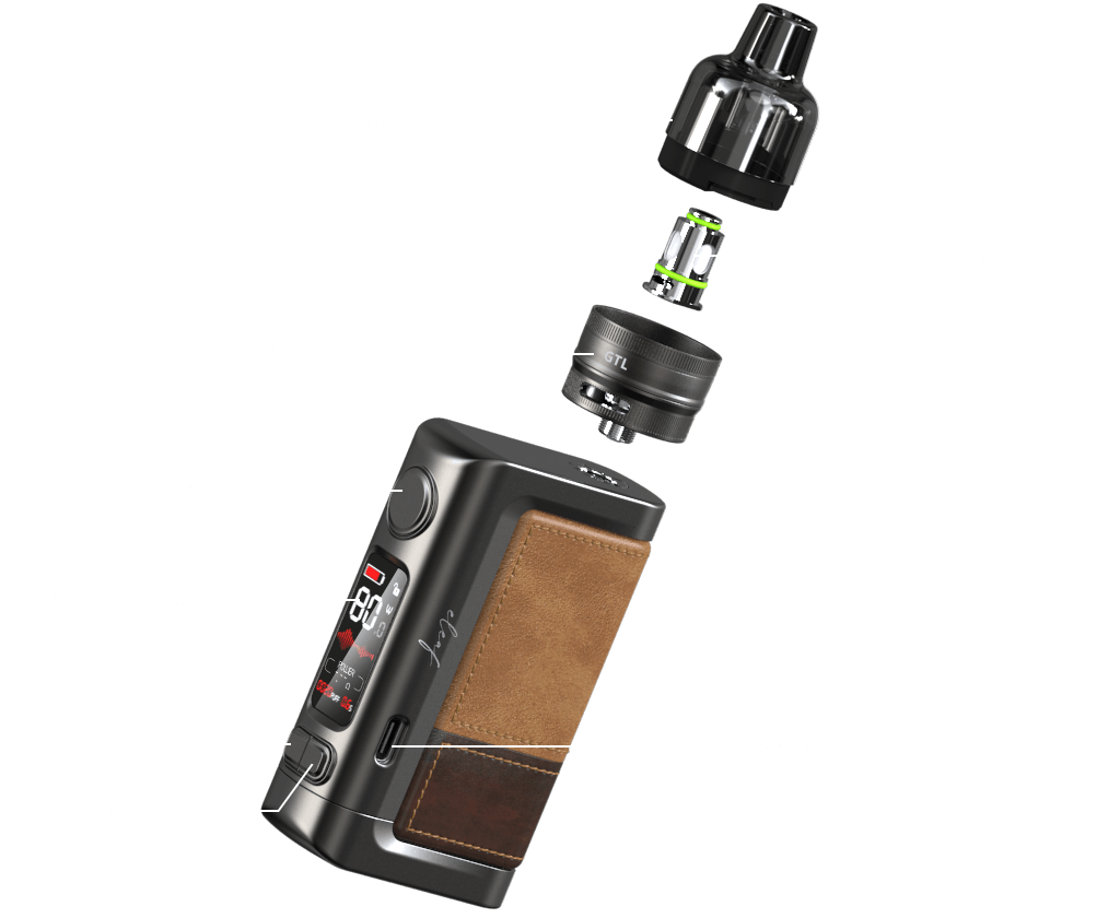Grip iSmoka-Eleaf iStick Power 2 80W full Kit Light Brown