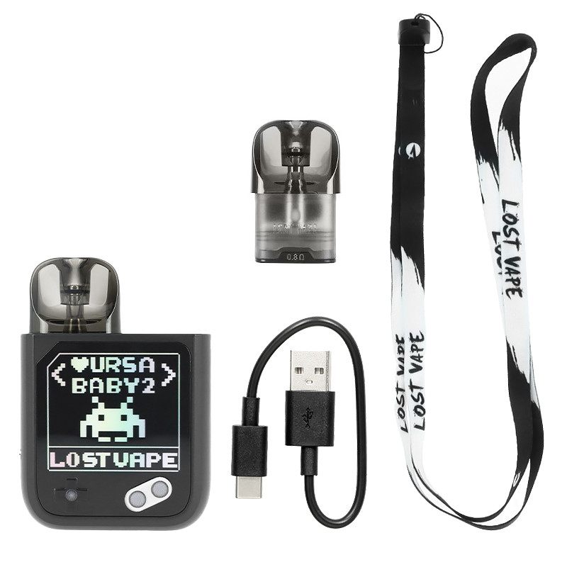 Lost Vape Ursa Baby 2 Pod elektronická cigareta 900mAh Joy Black x Pixel Role