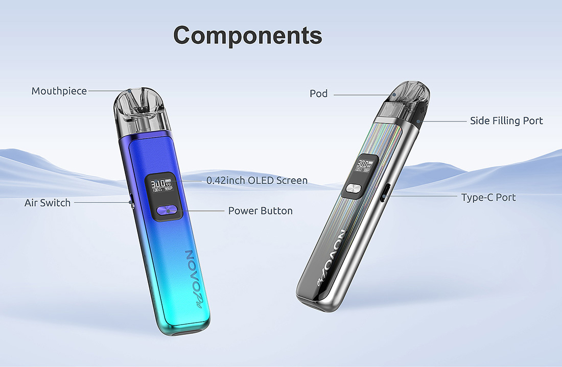 Smoktech NOVO Pro 1300mAh Black Carbon Fiber 1ks