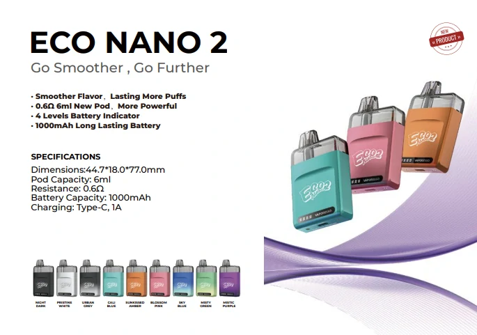 Vaporesso ECO Nano 2 Pod 1000 mAh Urban Grey 1 ks