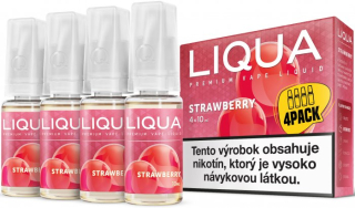 LIQUA Elements 4pack STRAWBERRY 4x10ml 12mg nikotínu