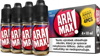 ARAMAX 4Pack USA Tobacco 4x10ml 6mg