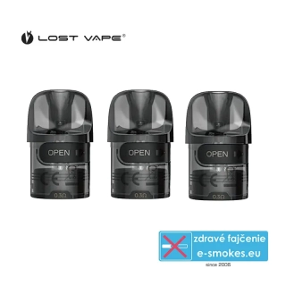 3 PACK Lost Vape E Plus cartridge 0,3 ohm 3ml 