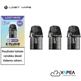 3 PACK Lost Vape E Plus V2 cartridge 0,3 ohm 2ml