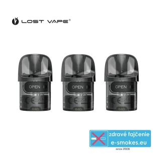 3 PACK Lost Vape E Plus cartridge 0,6 ohm 3ml 