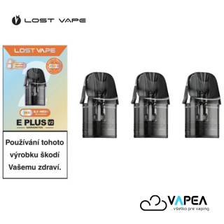 3 PACK Lost Vape E Plus V2 cartridge 0,6 ohm 2ml