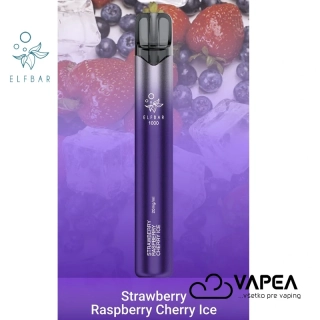 ElfBar 1000 Strawberry Raspberry Cherry Ice 20 mg 1000 poťahov 1 ks
