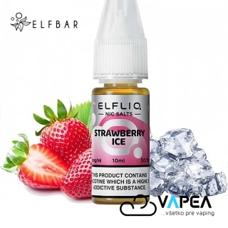 Liquid ELFLIQ Nic SALT Strawberry Ice 10ml - 10mg