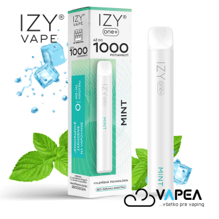 IZY VAPE ONE+ Mint 0 mg 1000 poťahov