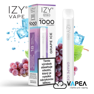 IZY VAPE ONE+ Grape Ice 18 mg 1000 poťahov